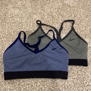 2 S Blue and Gray Nike Sports Bras